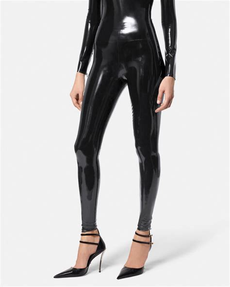 Versace Latex Leggings for Women 